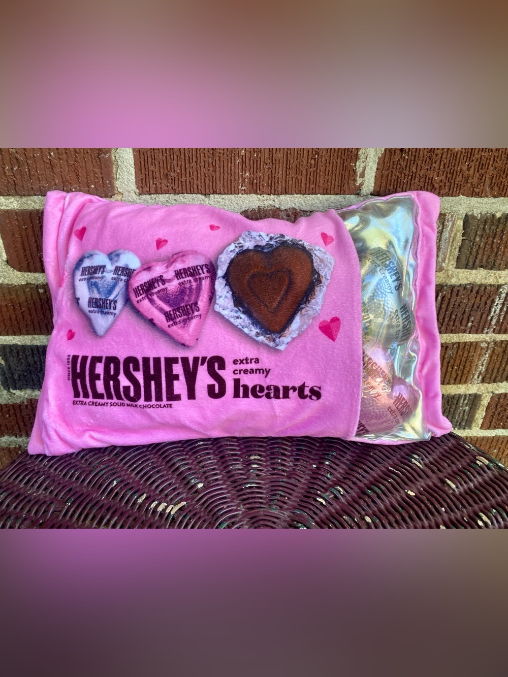 Hershey’s Hearts Pillow